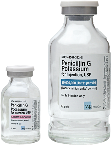 Penicillin G 2 Vials - Penicillin G (500x500), Png Download