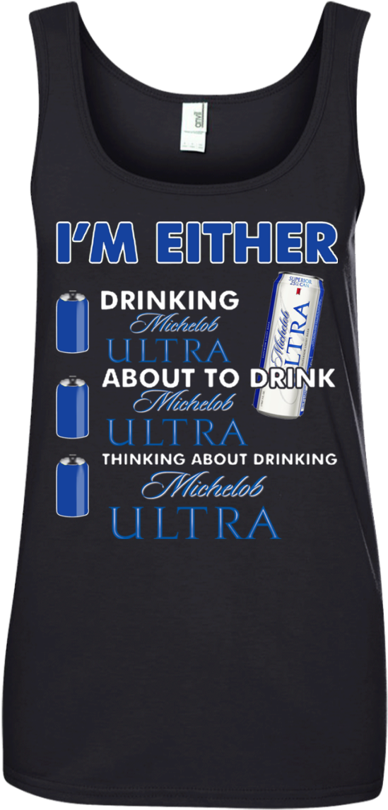 I'm Either Drinking Michelob Ultra - I M Mostly Peace Love And Light (1155x1155), Png Download