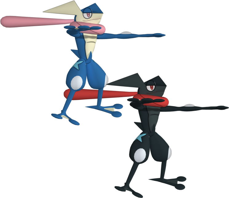 Download Zip Archive - Pokemon Greninja Model (750x650), Png Download