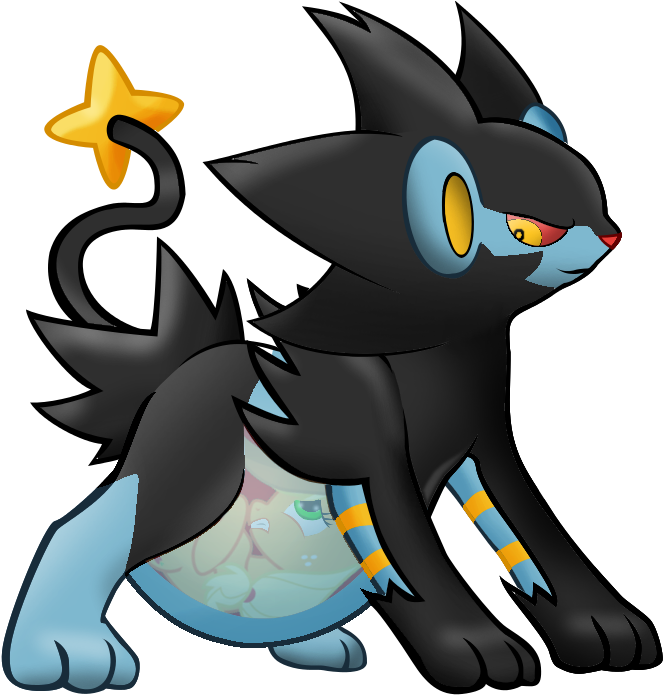 Ccgdragon2, Belly, Crossover, Fetish, Internal, Luxray, - Luxray Gay (700x714), Png Download