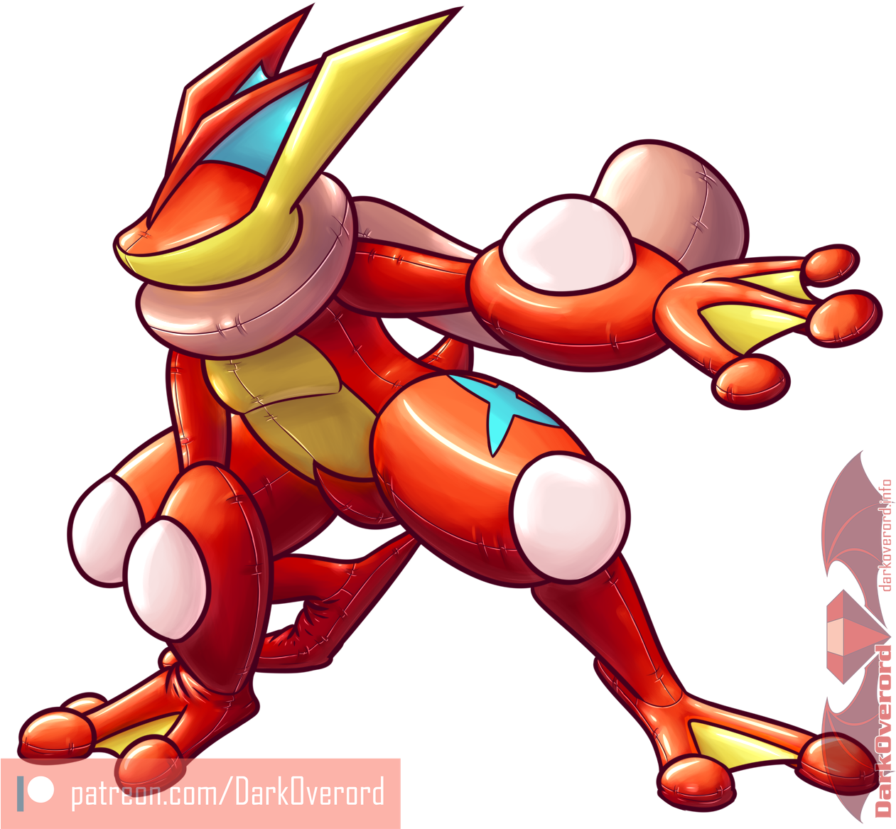 Generic Greninja - Fur (1265x1188), Png Download