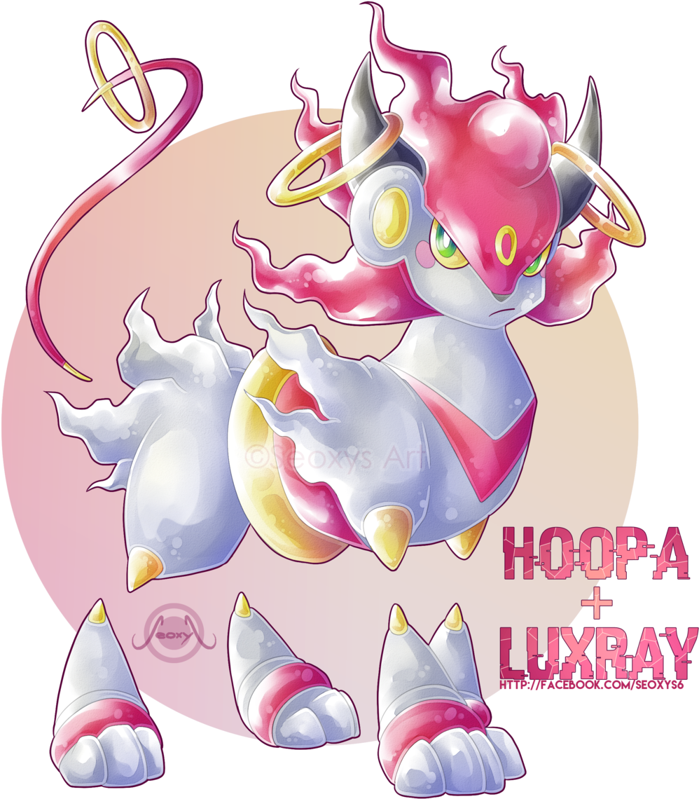 Hoopa Luxray (1024x1167), Png Download