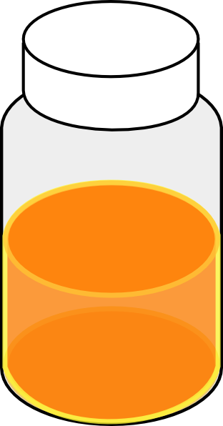 Sample Vial 20ml Clip Art - Vial Clipart (312x596), Png Download