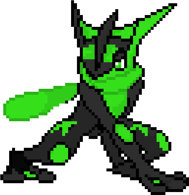 Nuclear Greninja - Modelos Pixel En Kogama (790x790), Png Download
