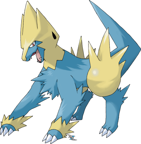 Pokémon Luxray Or Manectric - โปเก ม่อน ธาตุ สายฟ้า (465x474), Png Download