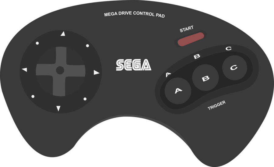 Controller Clipart Sega - Sega (900x548), Png Download