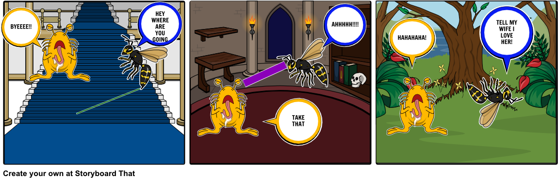 Bad Wasp V2 - Cartoon (1164x385), Png Download