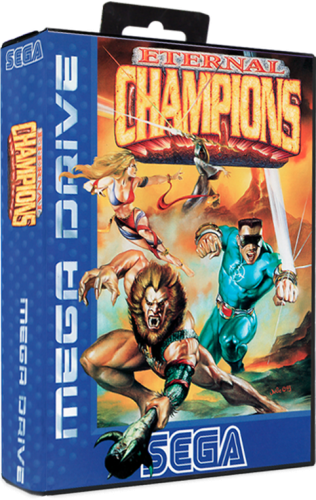 Sega Mega Drive 3d Box Pack - Sega Mega Drive Game Eternal Champions (316x500), Png Download