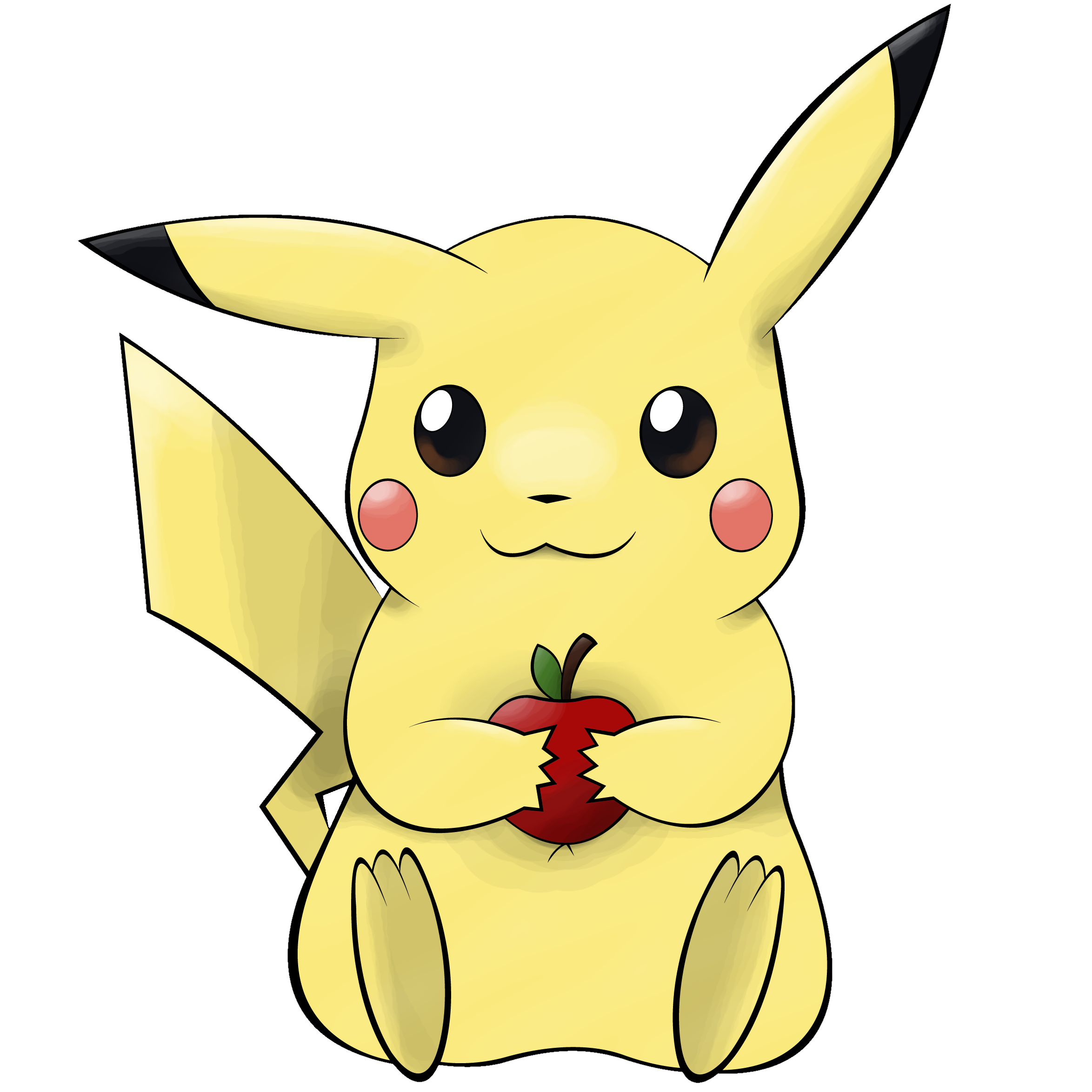 025 Pikachu By Mondecolore - Pikachu Drawings (2348x2348), Png Download