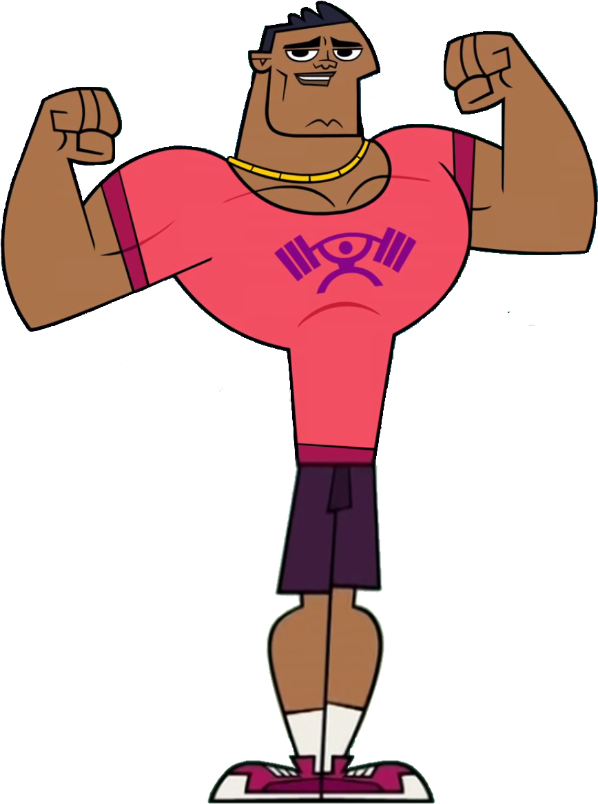 Ryan Muscles - Total Drama Ridonculous Race Ryan (912x1200), Png Download