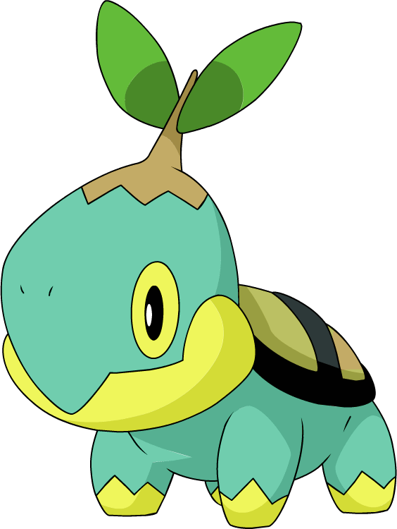 Shiny Looking For Shiny Turtwig/it's Evolutions For - Pokemon Turtwig (564x750), Png Download