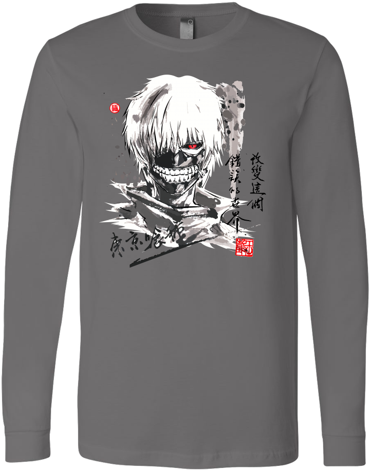 Unisex Long Sleeve T Shirt - Tokyo Ghoul Long Sleeve Shirt (1000x1000), Png Download