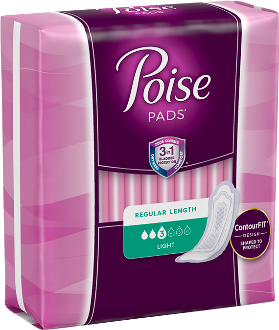 Poise Light Ultra Thin Original Package Left - Poise Pads Light (751x751), Png Download