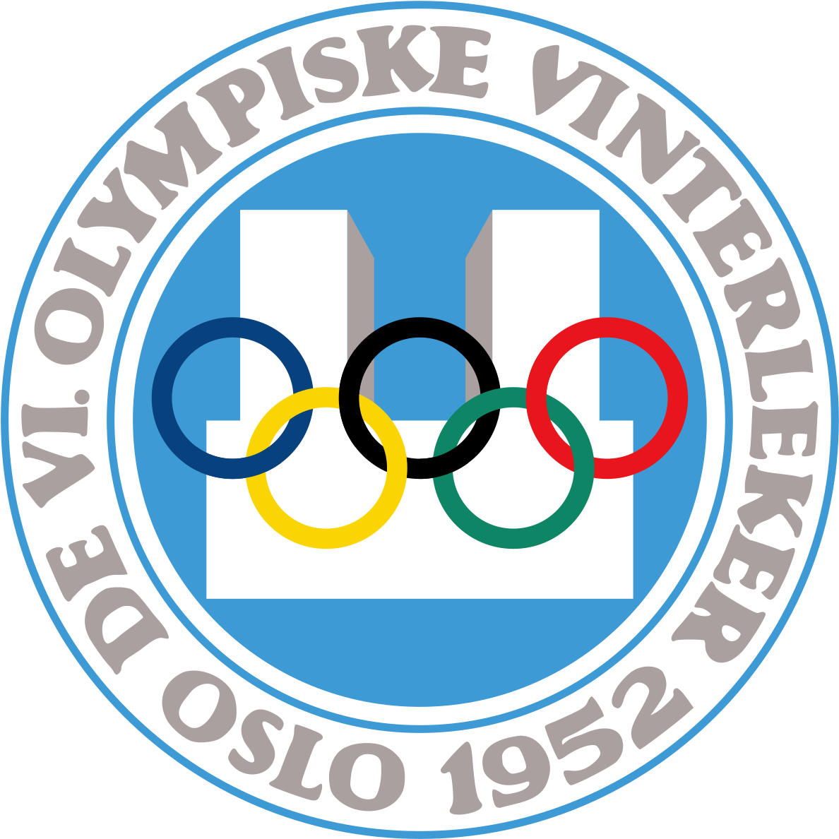 1952 Winter Olympics Logo (1200x1200), Png Download