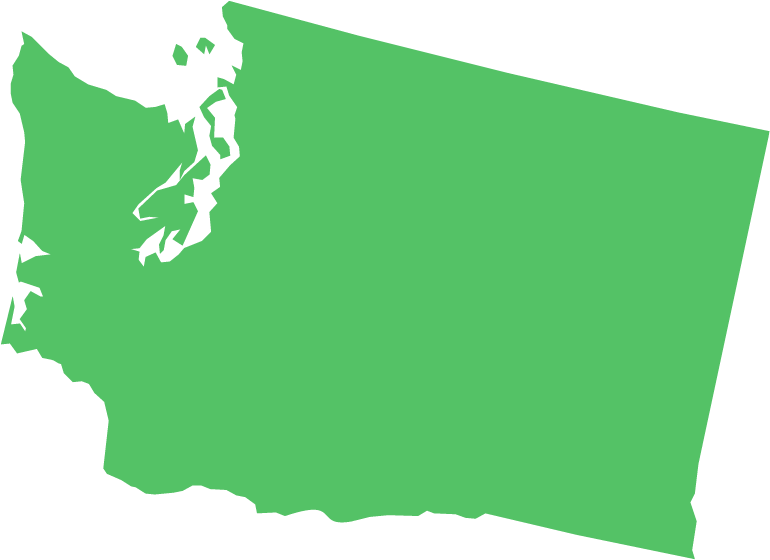 Washington - Drawing Of Washington State (807x607), Png Download