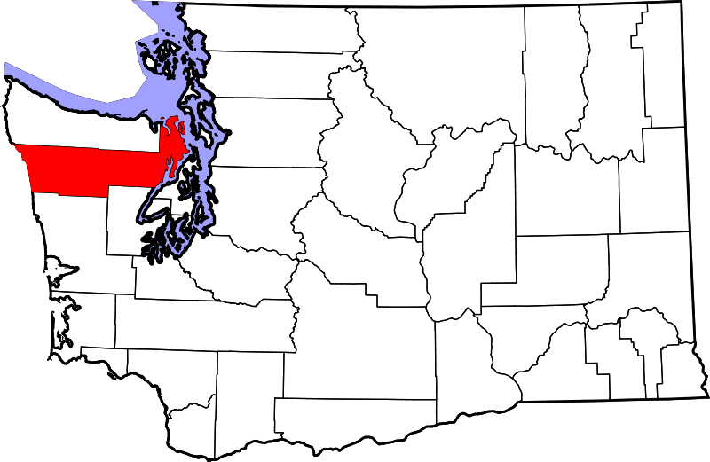 800px-map Of Washington Highlighting Jefferson County - Cities In Jefferson County Washington (800x521), Png Download