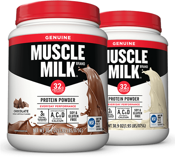 Muscle Milk Genuine Powders Cover - Muscle Milk Protein Cookies And Cream (585x700), Png Download