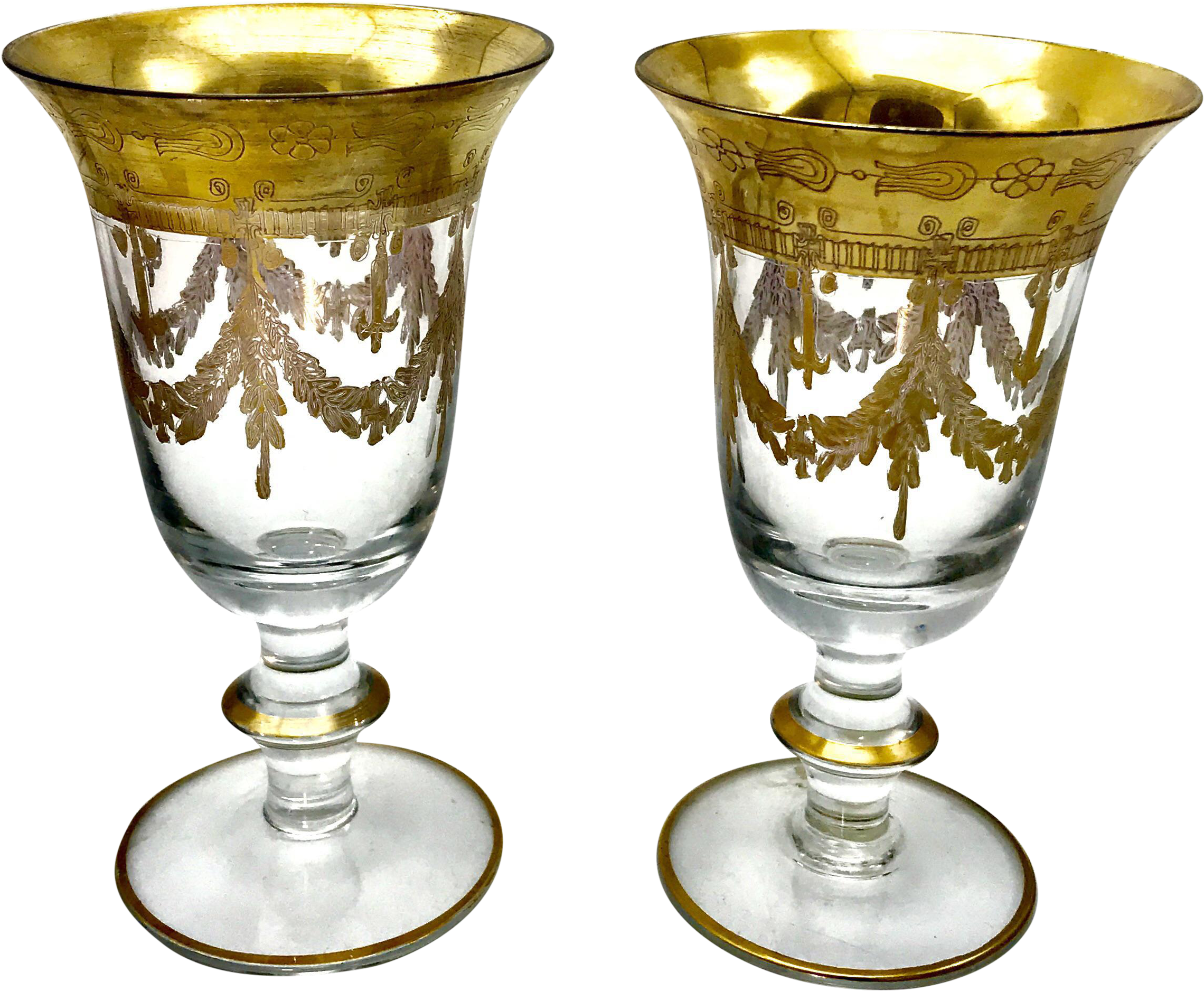 Clip Transparent Library Gold Arte Italica Goblets - Arte Italica, Inc. (2532x2083), Png Download