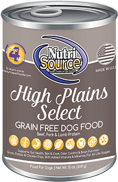 Nutrisource Grain Free Canned High Plains Select Dog (300x408), Png Download