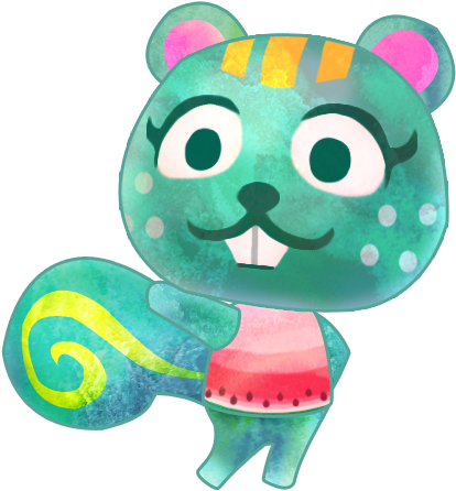 I Totally Love The Official Artworks Of Animal Crossing - Nibbles Animal Crossing (431x468), Png Download