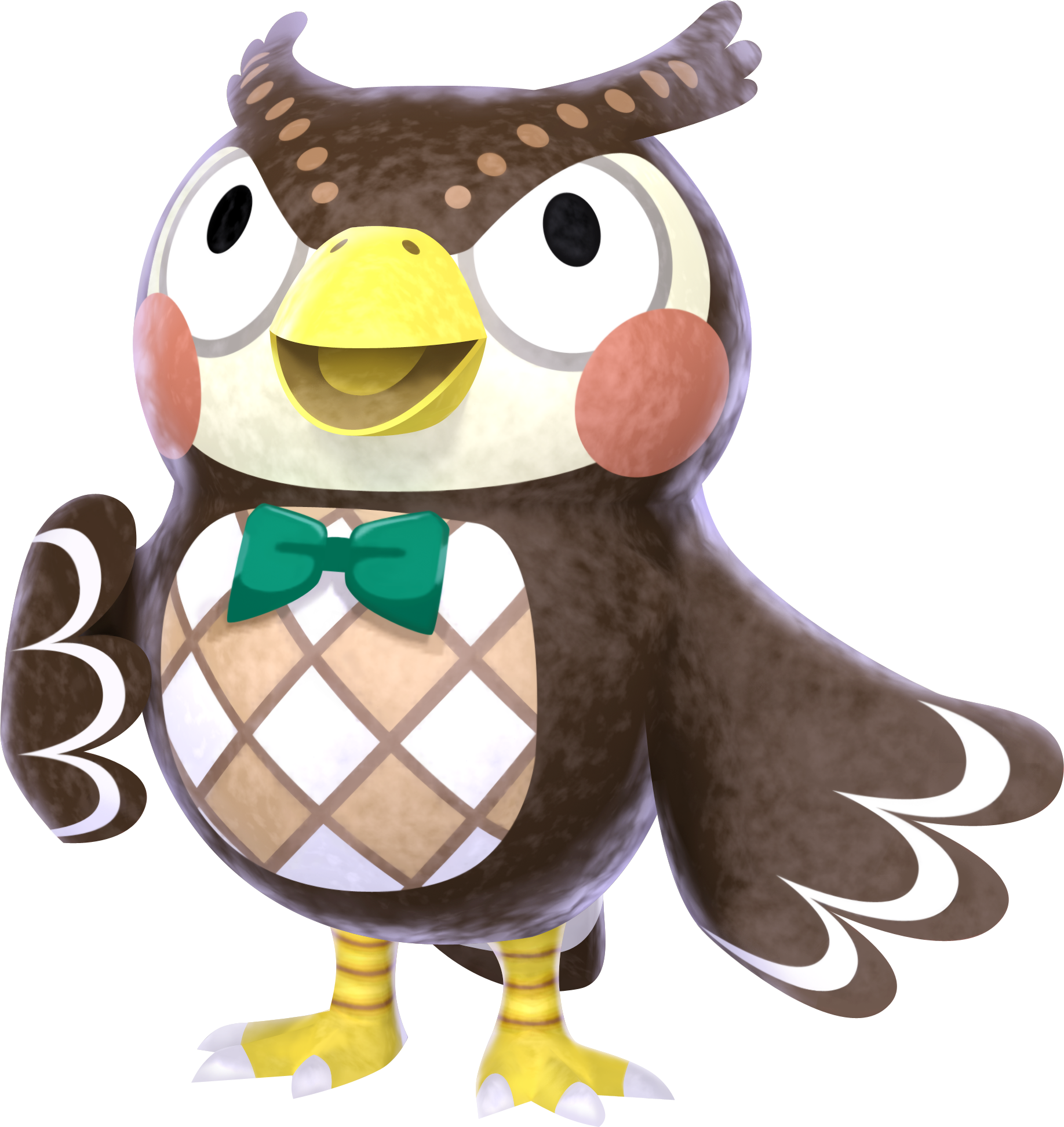 Blathers Newleaf - Animal Crossing Owl (1836x1945), Png Download
