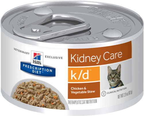 Pd Kd Feline Chicken And Vegetable Stew Canned Productshot - Kidney Care Hills Kidney Cat (500x500), Png Download