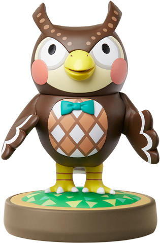 Animal Crossing V1 - Nintendo Amiibo Blathers Wiiu (640x480), Png Download
