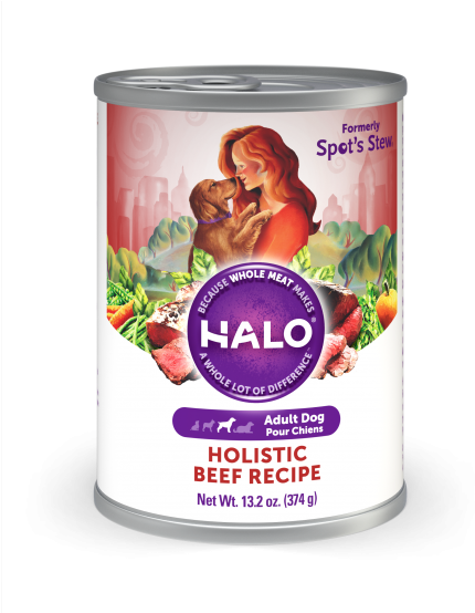 Wet Dog Food - Halo Spot's Stew For Dogs Wholesome Chicken 13.2 Oz (454x553), Png Download
