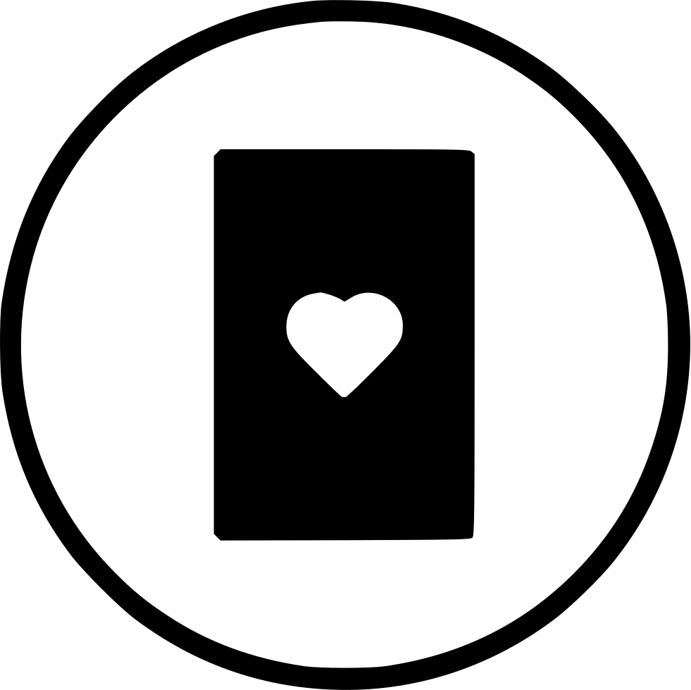 Card Heart Poker Casino Playing Gamble Blackjack Comments - Merchandise Png (981x980), Png Download