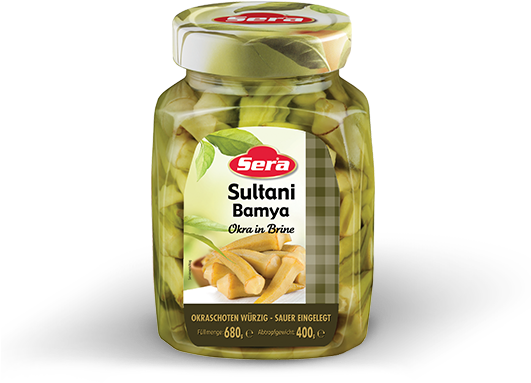 Okra In Brine - Sera Okra In Brine (562x401), Png Download