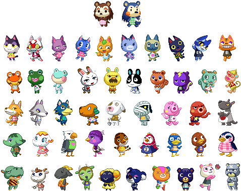 33 Images About どうぶつの森 On We Heart It - Animal Crossing Female Animals (500x420), Png Download
