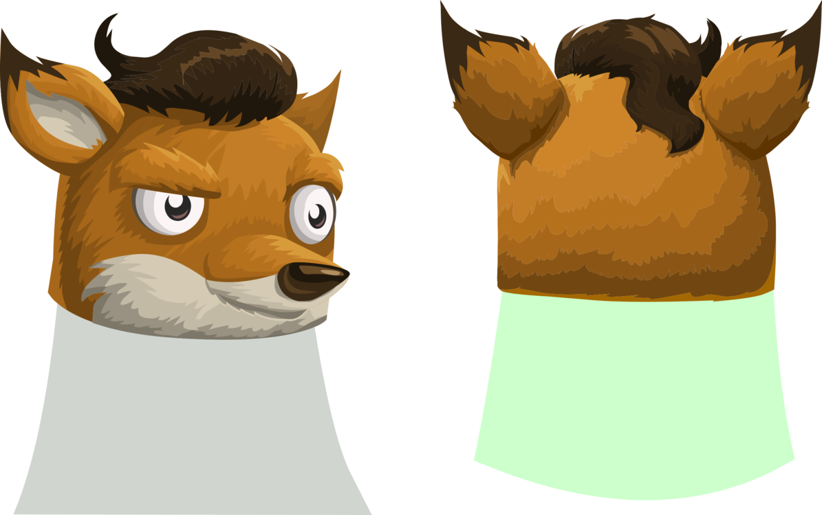 Canidae Gray Wolf Download Animal Crossing Hat - Fox Head Animal Transparent (1195x750), Png Download
