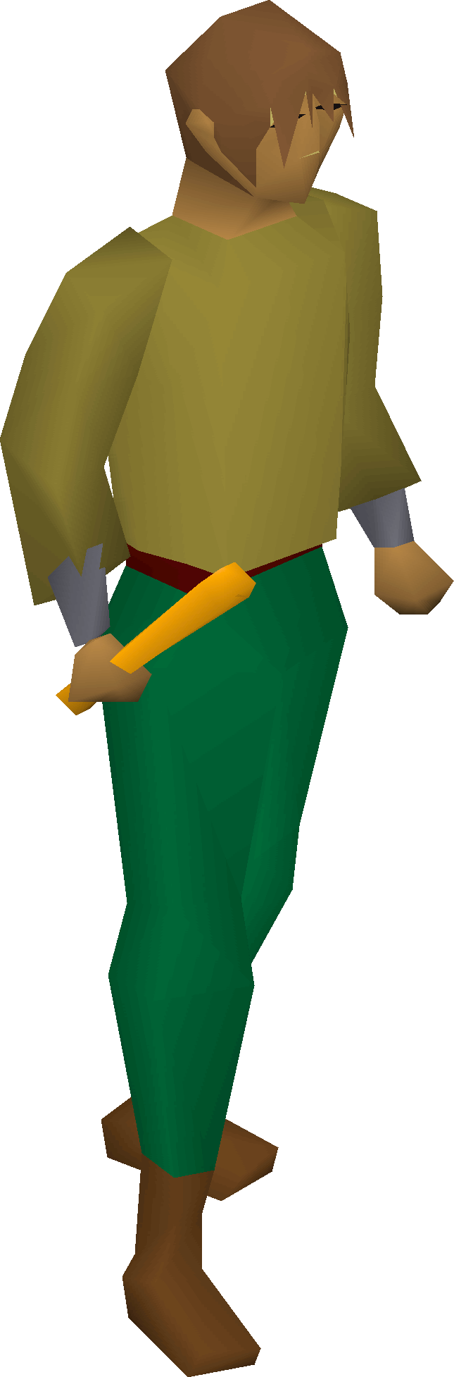 Maple Blackjack Equipped - Old School Runescape (645x1954), Png Download
