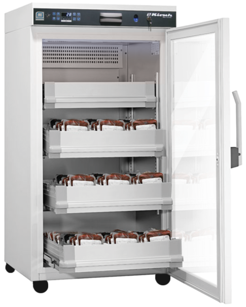Spacecode Fridge Rfid Enabled For Blood Bank Inventory - Kirsch Blutkonservenkühlschrank Bl-300 (510x614), Png Download
