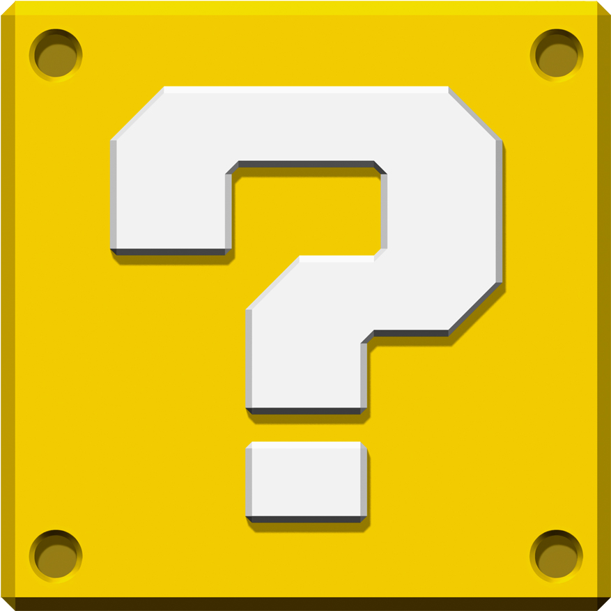 Mario Question Block Png - Mario Block (1000x1000), Png Download