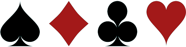 Blackjack Strategy And Smarts - Four Card Suits Symbol Throw Blanket (640x320), Png Download