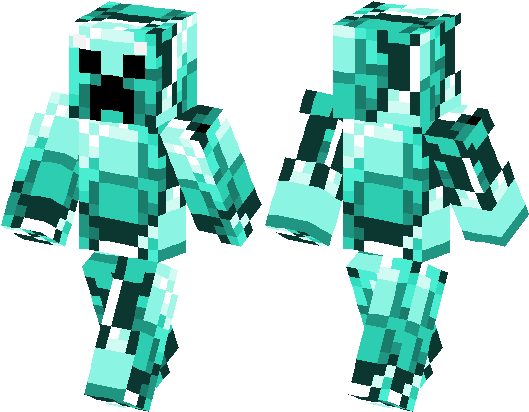 Skins De Minecraft Creeper (528x418), Png Download