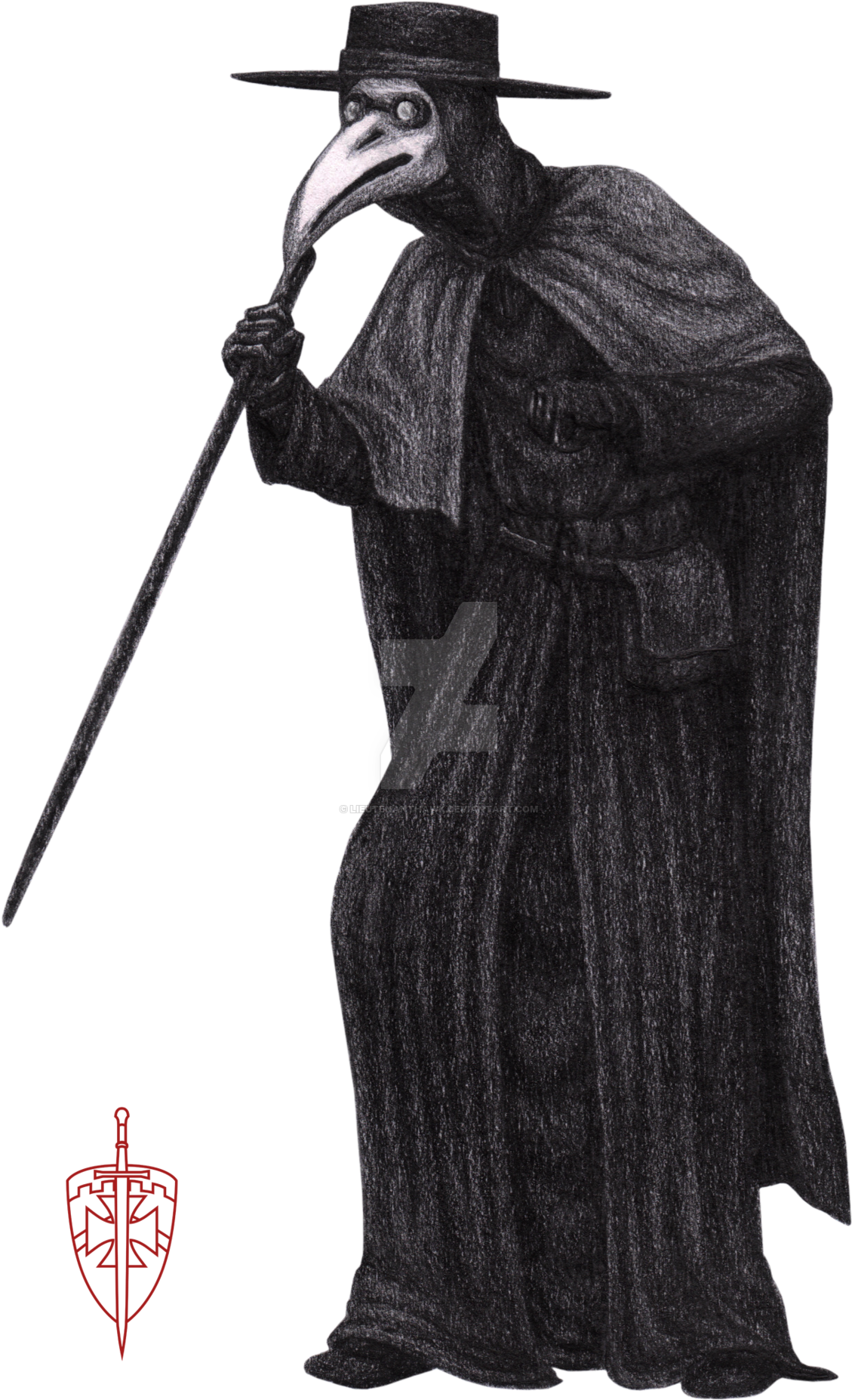 Plaguedoctor - Deviantart - Medico Peste Negra Disfraz (1280x1987), Png Download