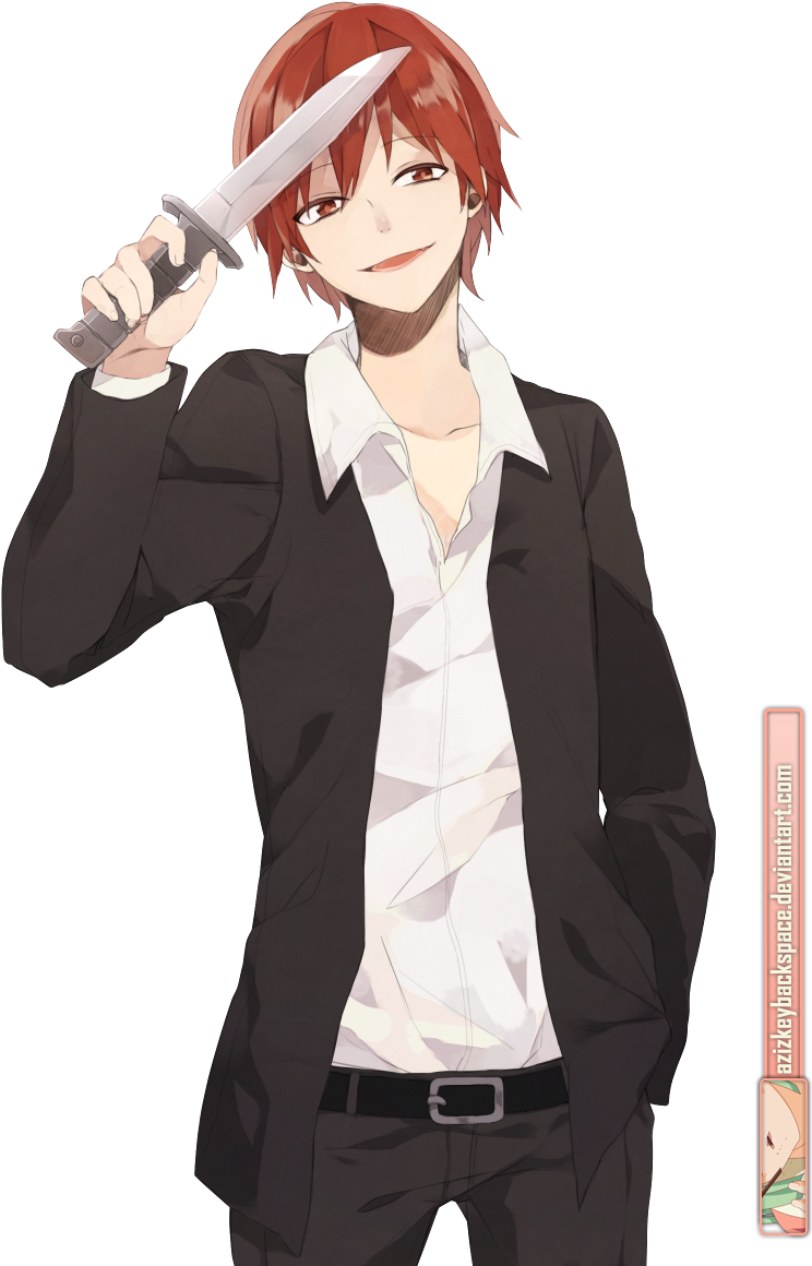 Akabane Karma Ansatsu Kyoushitsu Render By Azizkeybackspace - Karma Assassination Classroom Cosplay (845x1241), Png Download