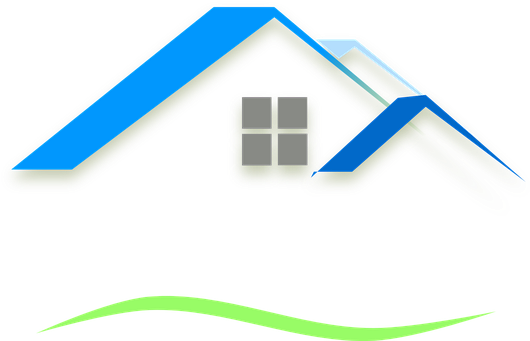 House Roof Blue Country County Home Buildi - Real Estate Clipart Png (545x340), Png Download