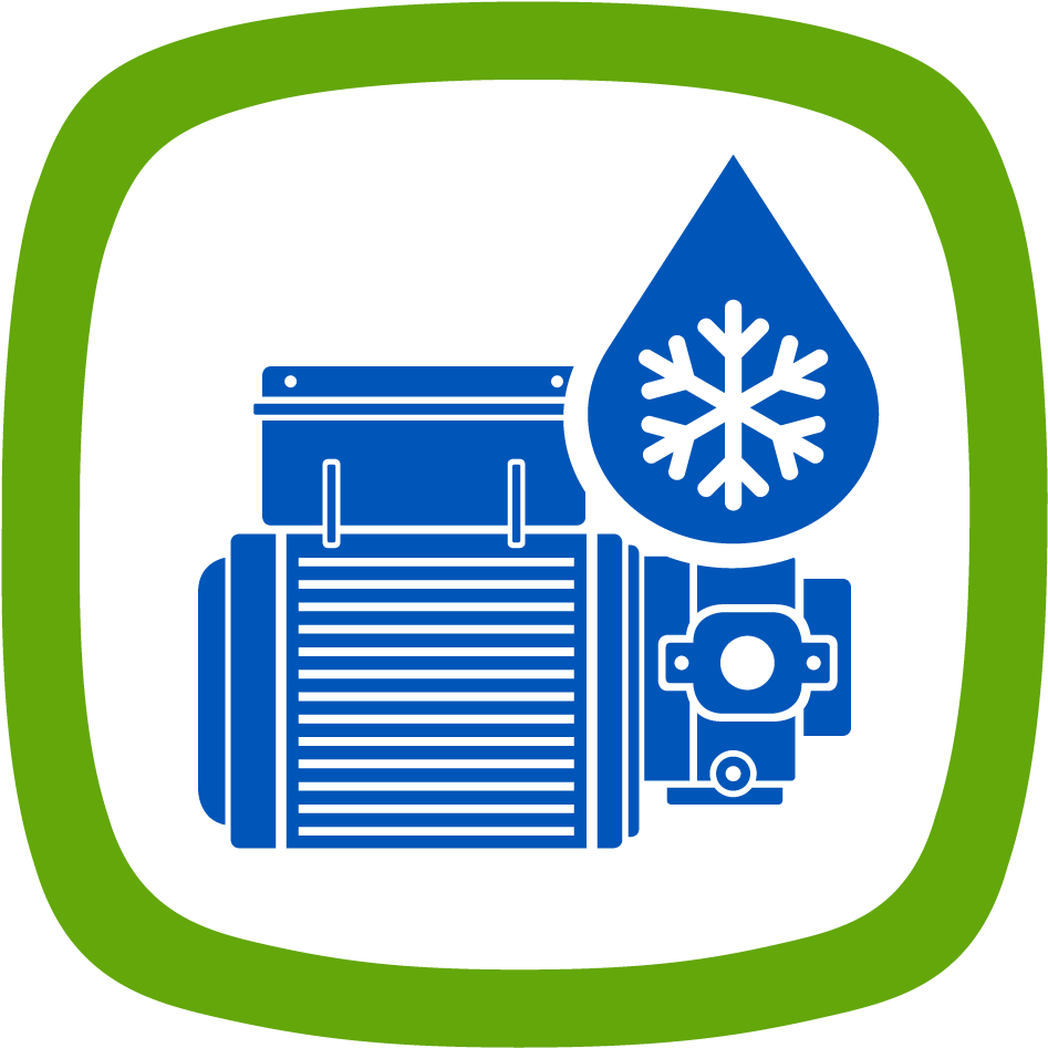 Cooling Pump Icon - Water Pump Motor Icon (992x992), Png Download