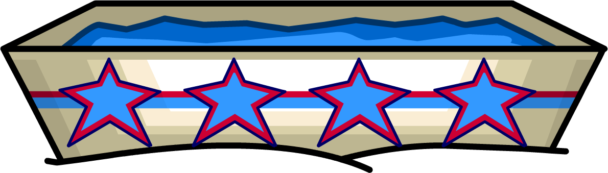 Water Through Furniture Icon - Sport Club Penguin Wiki Furniture (1190x339), Png Download