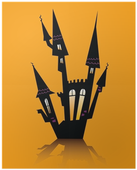 Halloween Haunted House - Cartoon Castle (400x400), Png Download