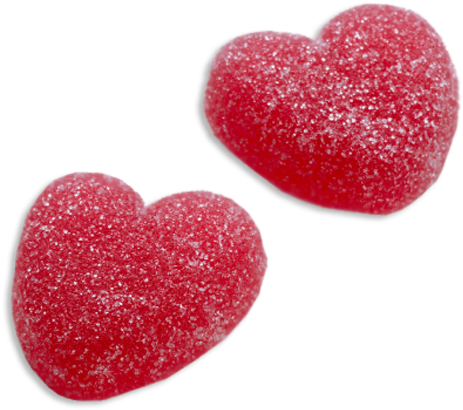 Sugar Hearts - Jelly Hearts Png (500x500), Png Download