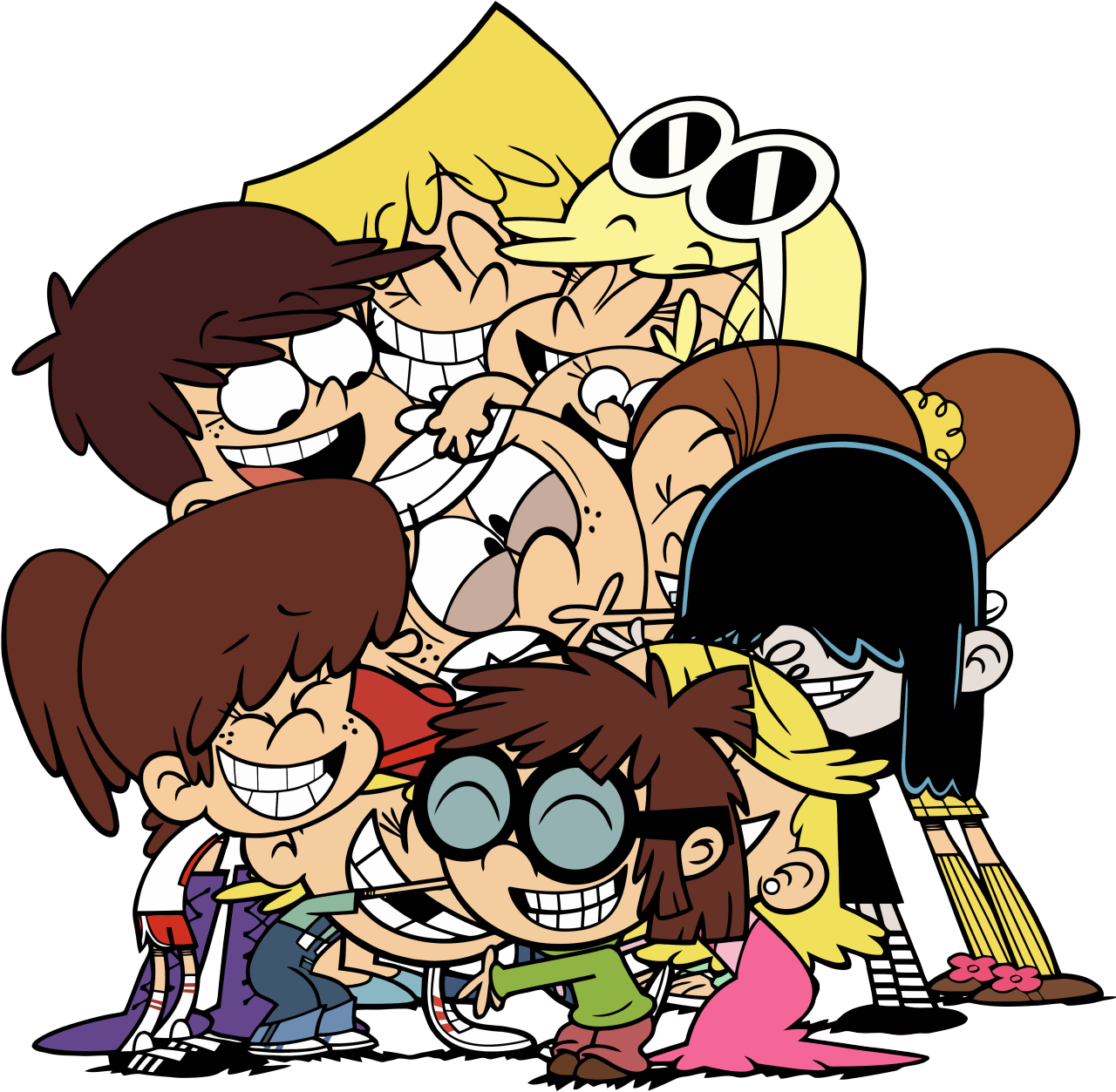 Cartoon Vectors And Cutouts - Loud House Harem Anime (1280x1253), Png Download