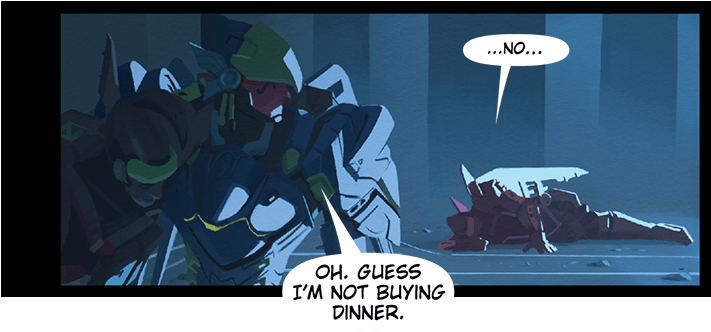 Http - //comic - Playoverwatch - Us/pages/8/8 8 - Pharah And Mercy Comic (710x375), Png Download