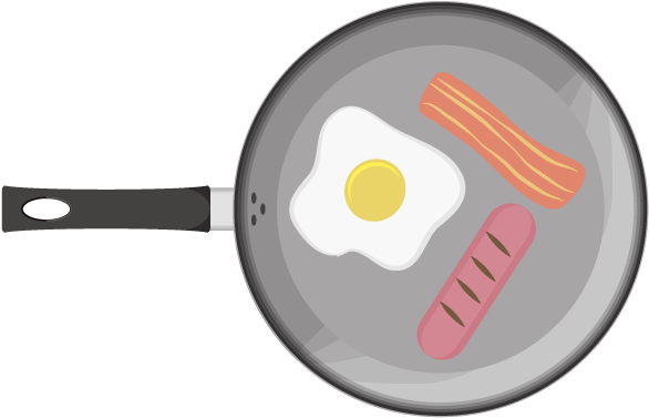 Group Breakfast Pictures Free Download Best - Clipart Frying Pan (592x384), Png Download
