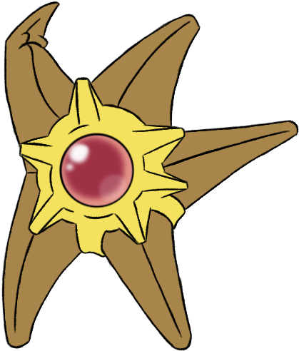 87 Kb Png - Staryu Deviantart (493x560), Png Download