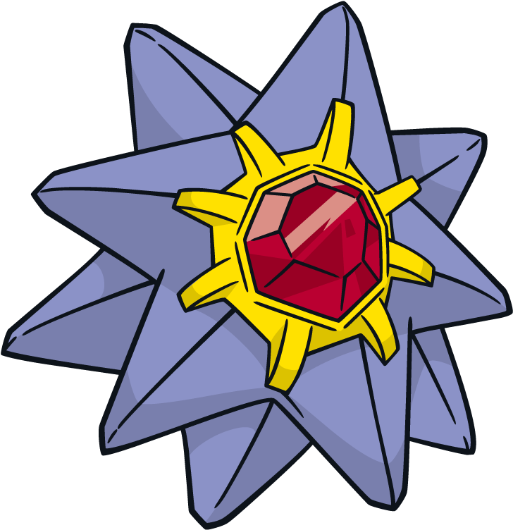 Starmie Pokemon Character Vector Art - Staryu Meme (800x800), Png Download