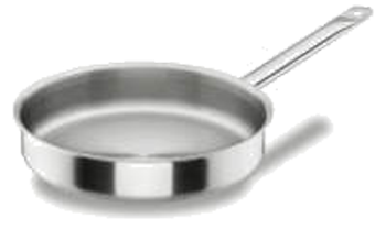Lacor - Fry Pan - Stainless Steel Chef Pan (376x338), Png Download